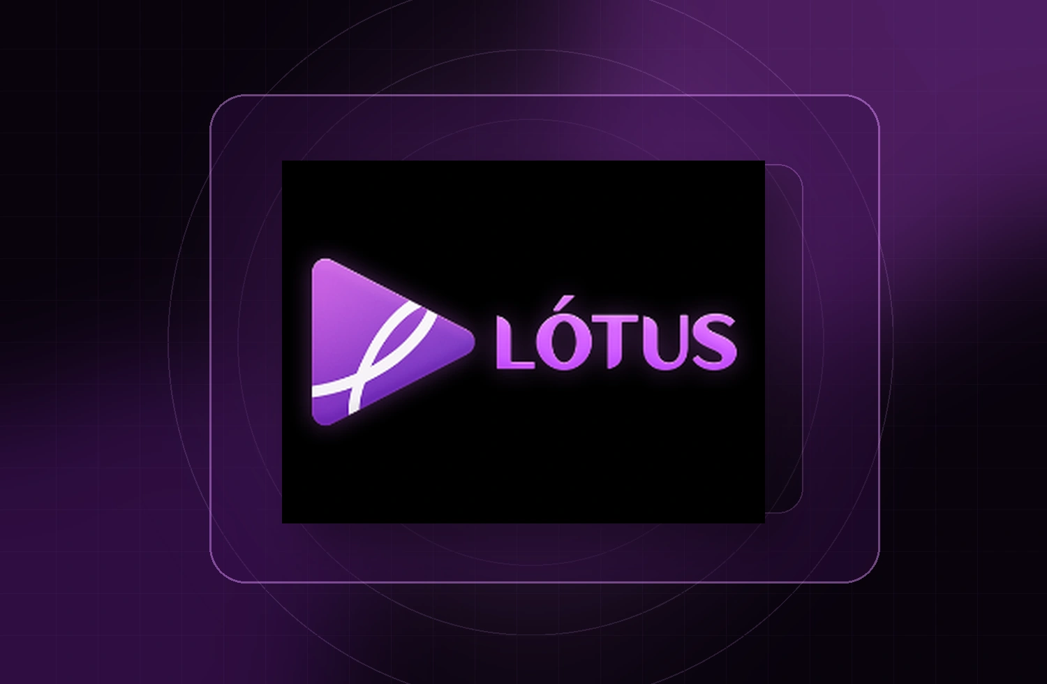 Lótus IPTV em uma composição roxa